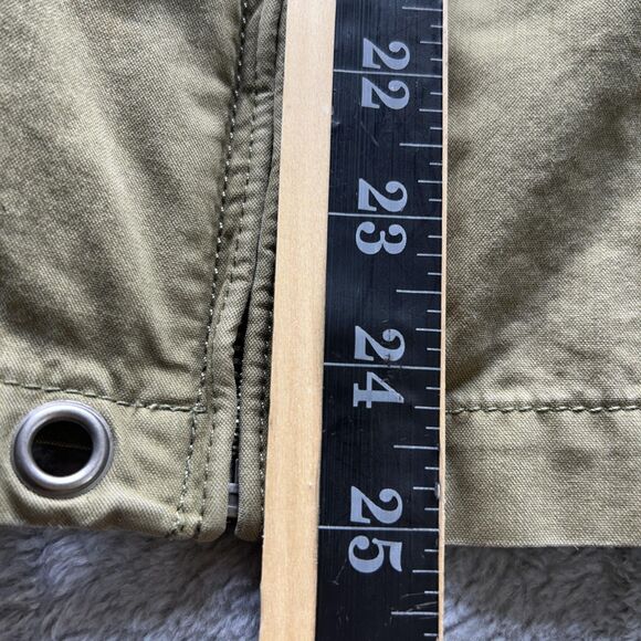 Polo Ralph Lauren Jacket Mens Small Green Hooded Cotton Nylon Zip Vent Field - Picture 7 of 14